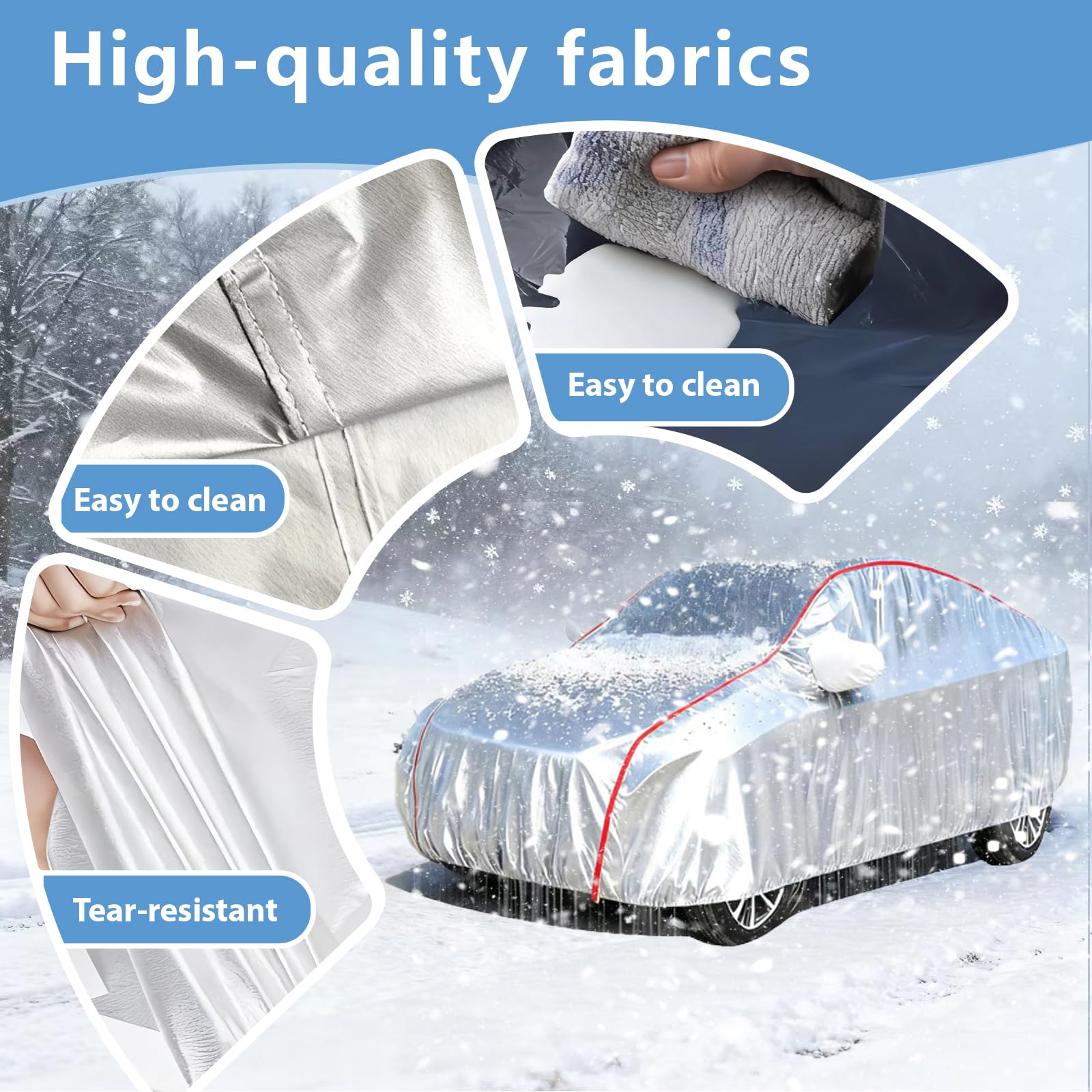 Bâche Voiture Extérieur pour BYD Seal U/DM-i (2023-2025), Housse de Protection Étanche Imperméable Respirante Résistante au Soleil, au Vent,Neige Pluie b66