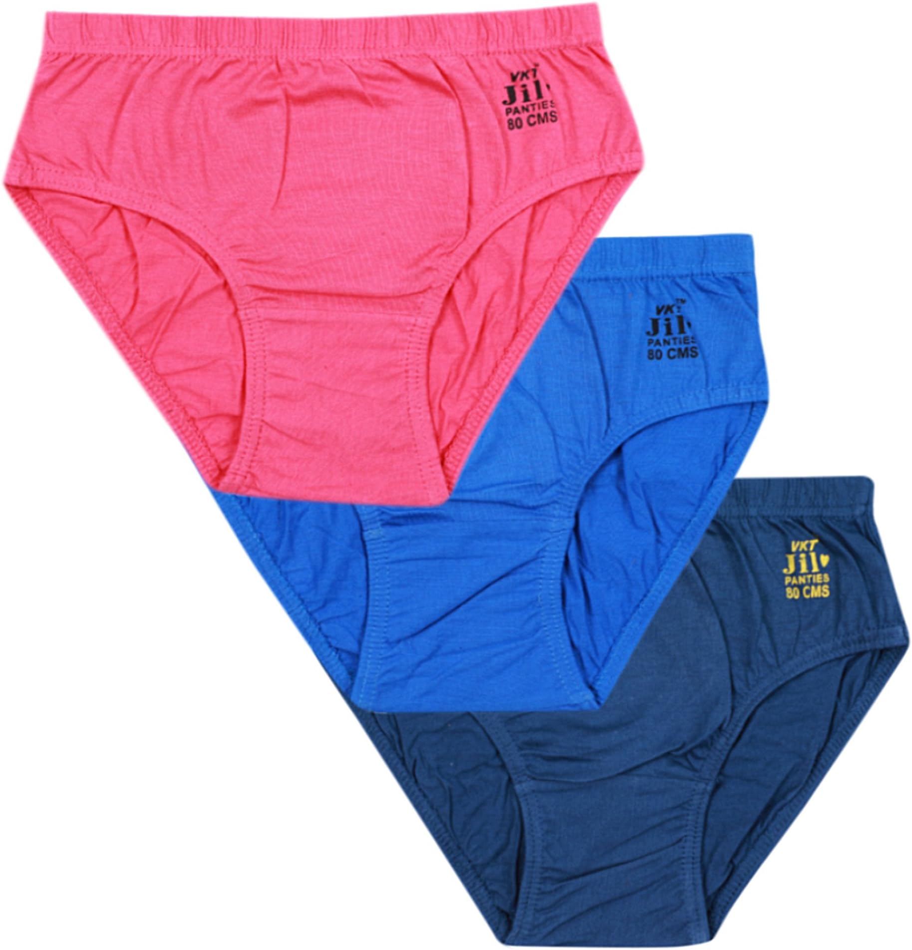 JIL Delux Women's Cotton Briefs (Pack of 3) (ola_Multicolored_XX-Large)