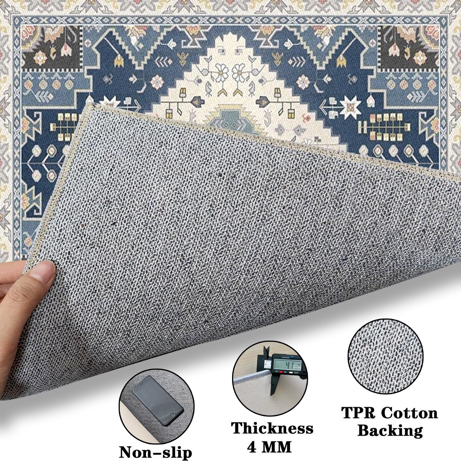 Tappetino Salvapavimento Antiscivolo, Tappeto per Sedia Ufficio per per Pavimenti in Legno Duro, Tappeto Gaming pavimento, Tappetini di Protezione per Pavimento per Parquet e Laminato 120 x 140 cm