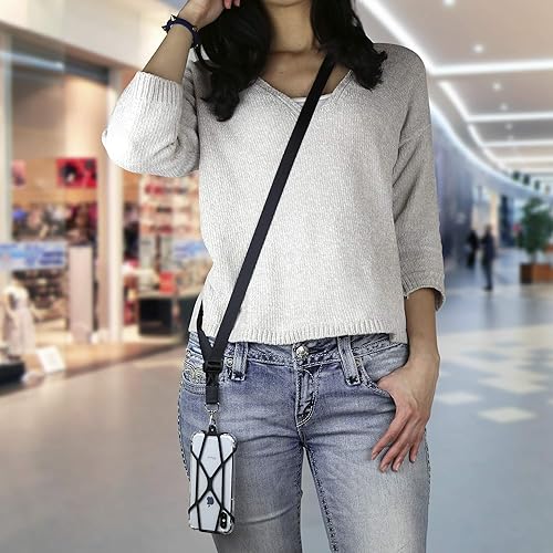 Miniatura 7 de Gear Beast Cordón cruzado universal para teléfono celular compatible con iPhone, Galaxy y la mayoría de teléfonos inteligentes, soporte para funda