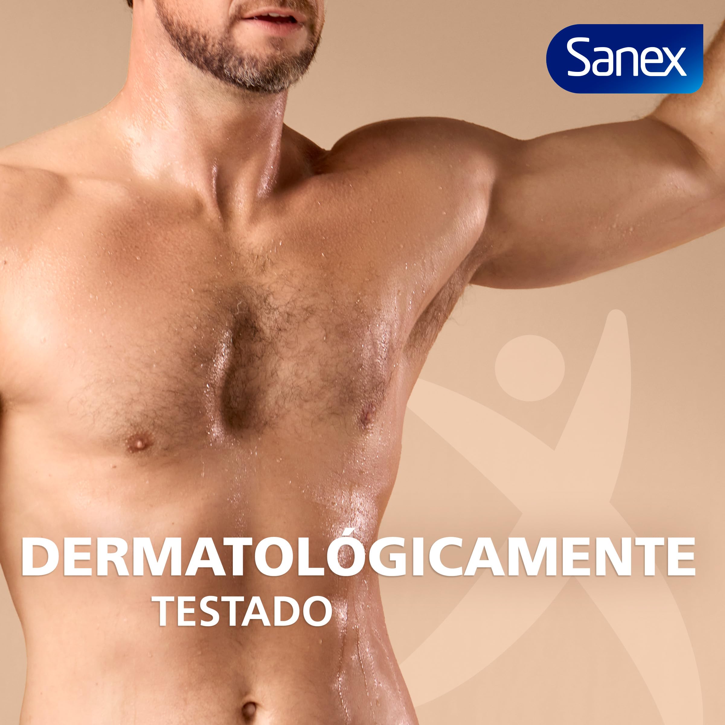 Sanex Men Crema Todo el Cuerpo Deo Frescor Total 75ml, Desodorante 72h Protección Olor Hipoalergénico