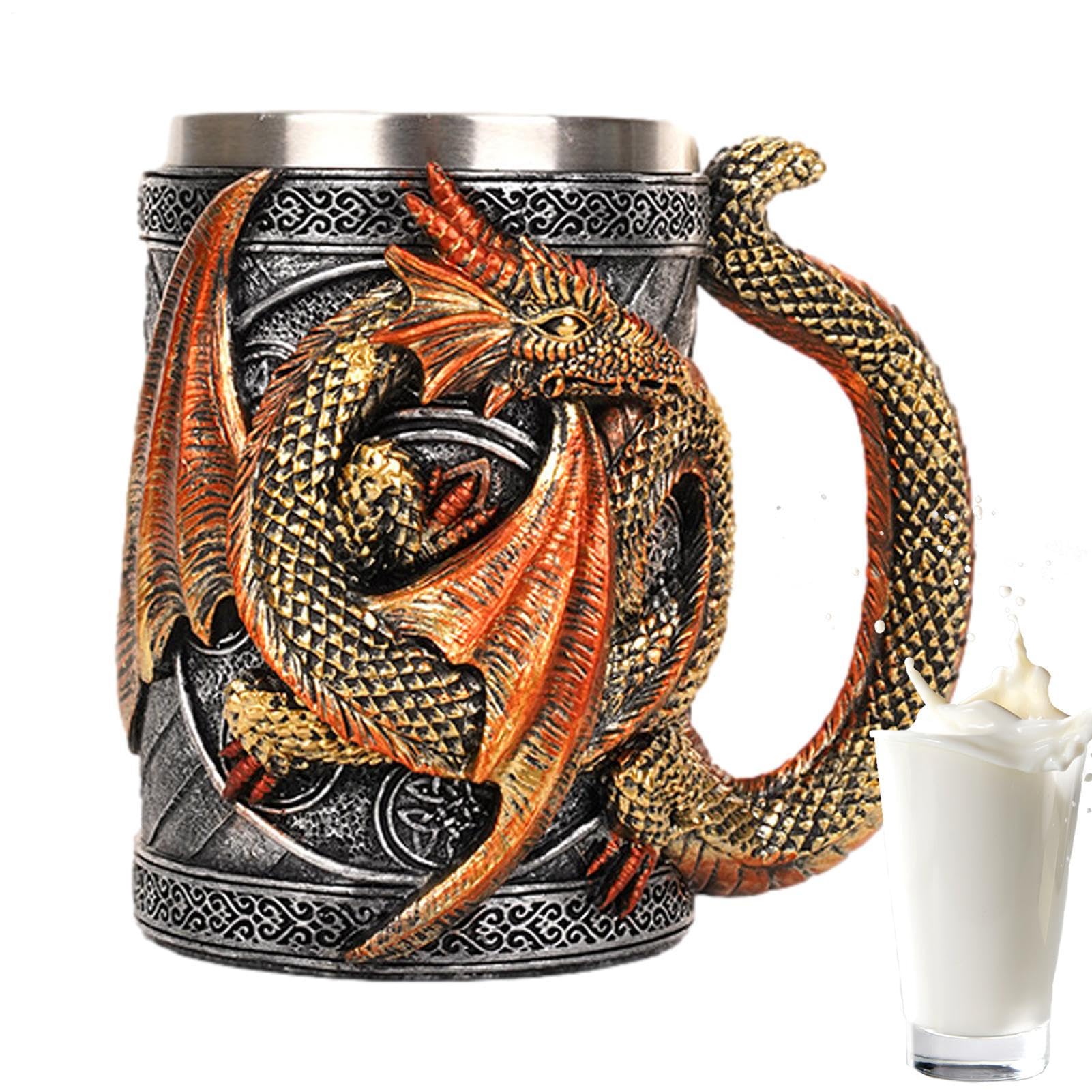 Dragon Beer Cup - Boccale da birra gotico con drago