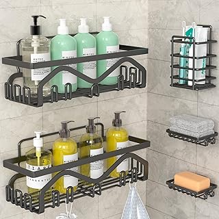 Coraje Shower Caddy, Shower Shelves [5-Pack],...,