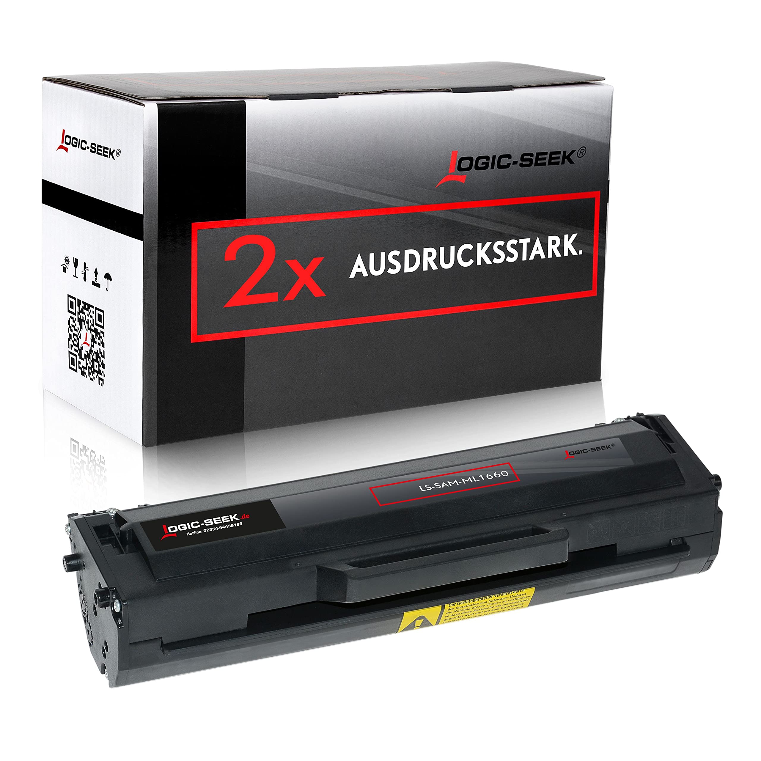 Logic-Seek 2 Toner kompatibel für ML1660 ML1665 ML1666 ML1670 ML1672 ML1674 ML1675 ML1678 ML1860 ML1865 N W SCX3000 SCX3200 SCX3205 W MLT-D1042S schwarz