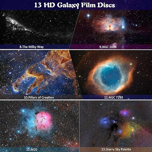 Miniatura 2 de Proyector de estrellas, proyector de galaxia planetario 13 en 1, proyector de astronautas para dormitorio, proyector de luz nocturna estrellada con