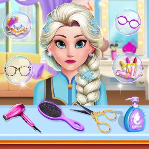 Juego De Peluquería Para Niñas Cambio De Imagen De Princesa