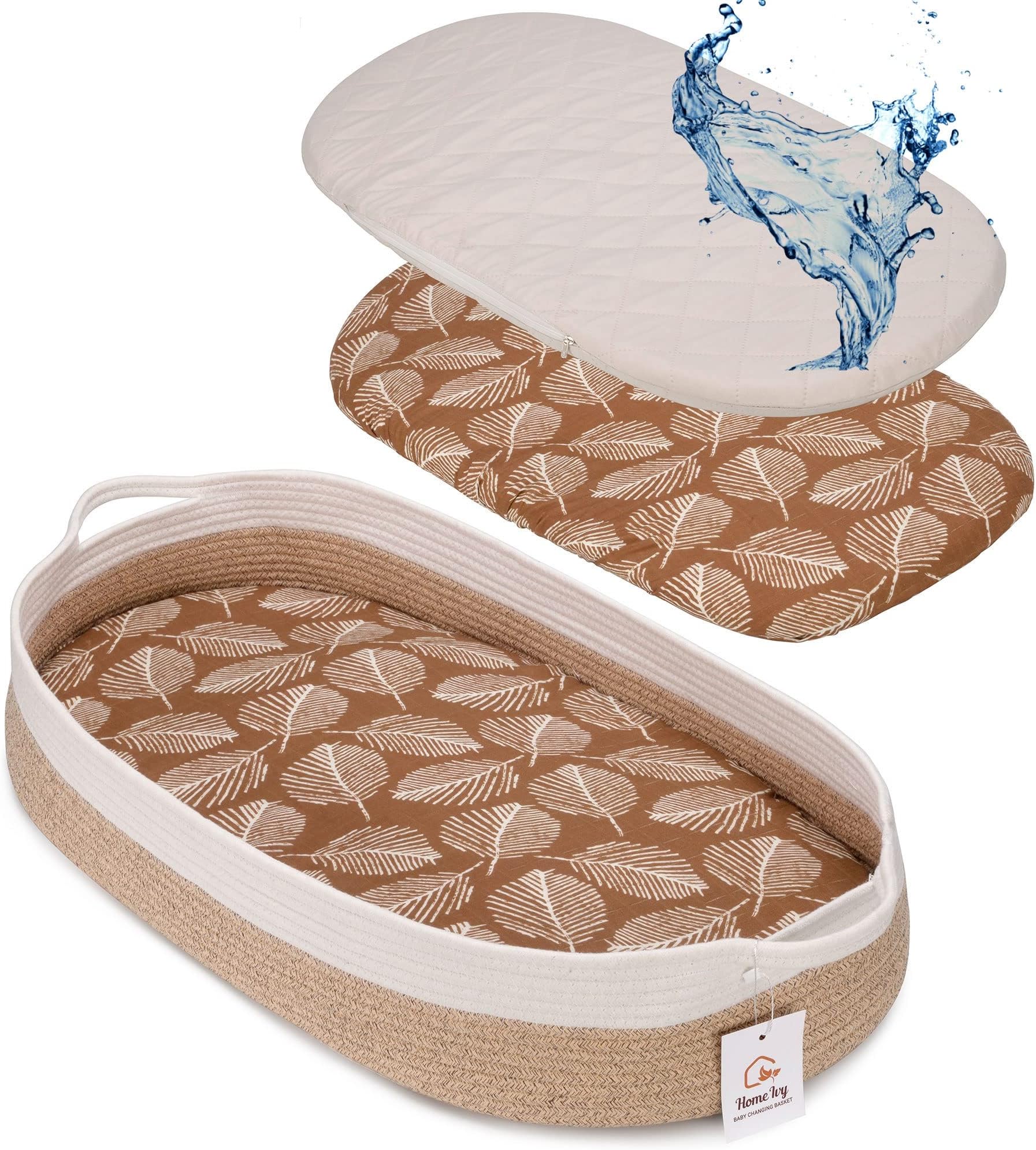 Baby Changing Basket Handmade Cotton Rope Basket Moses