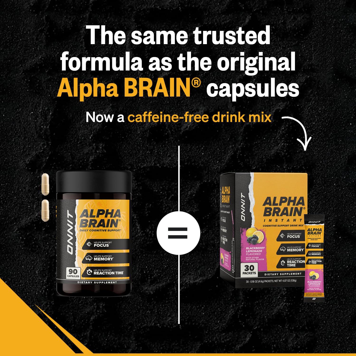 ONNIT Alpha Brain Instant Nootropic Drink Mix, BlackBerry Lemonade, 30 Ct — Amazon image 2