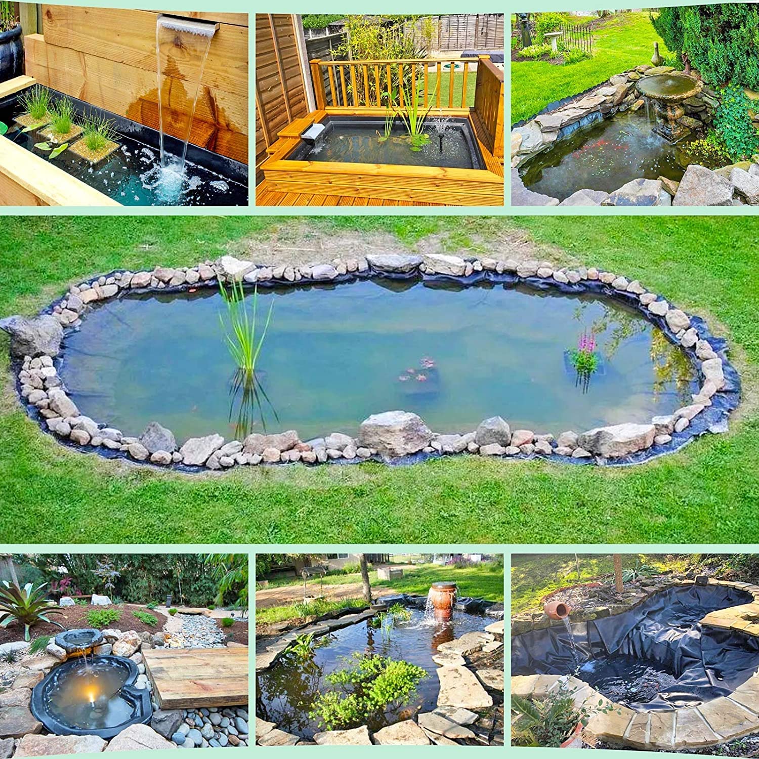 Buy MSYU Pond Liner, 10FT X 7FT, 500D PVC Soft Rubber New Material, 14.