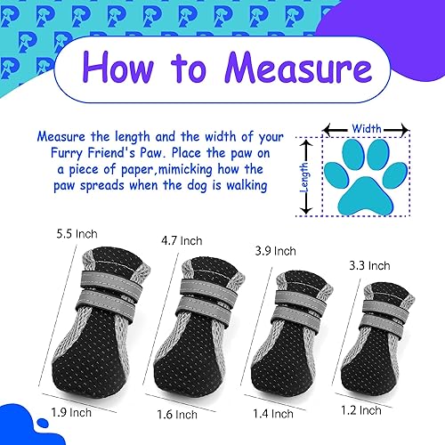 Miniatura 3 de Petplicity - Botas transpirables para perro, suela antideslizante, protectores de patas para suelos de madera, césped, pavimento caliente,