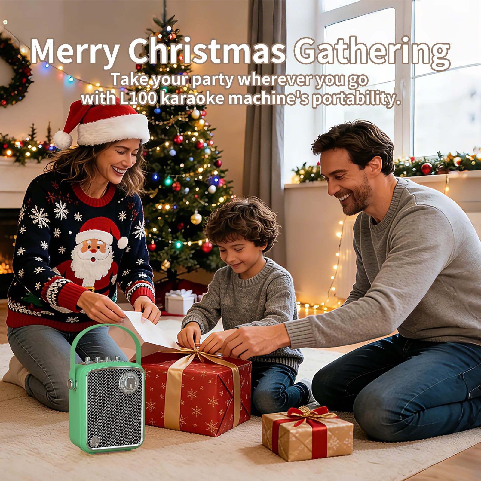 Enceinte Bluetooth rétro portable sans fil haute performance, basses riches, volume puissant, avec caisson de basses, prend en charge DSP et TWS, convient pour la maison, les fêtes et l'extérieur