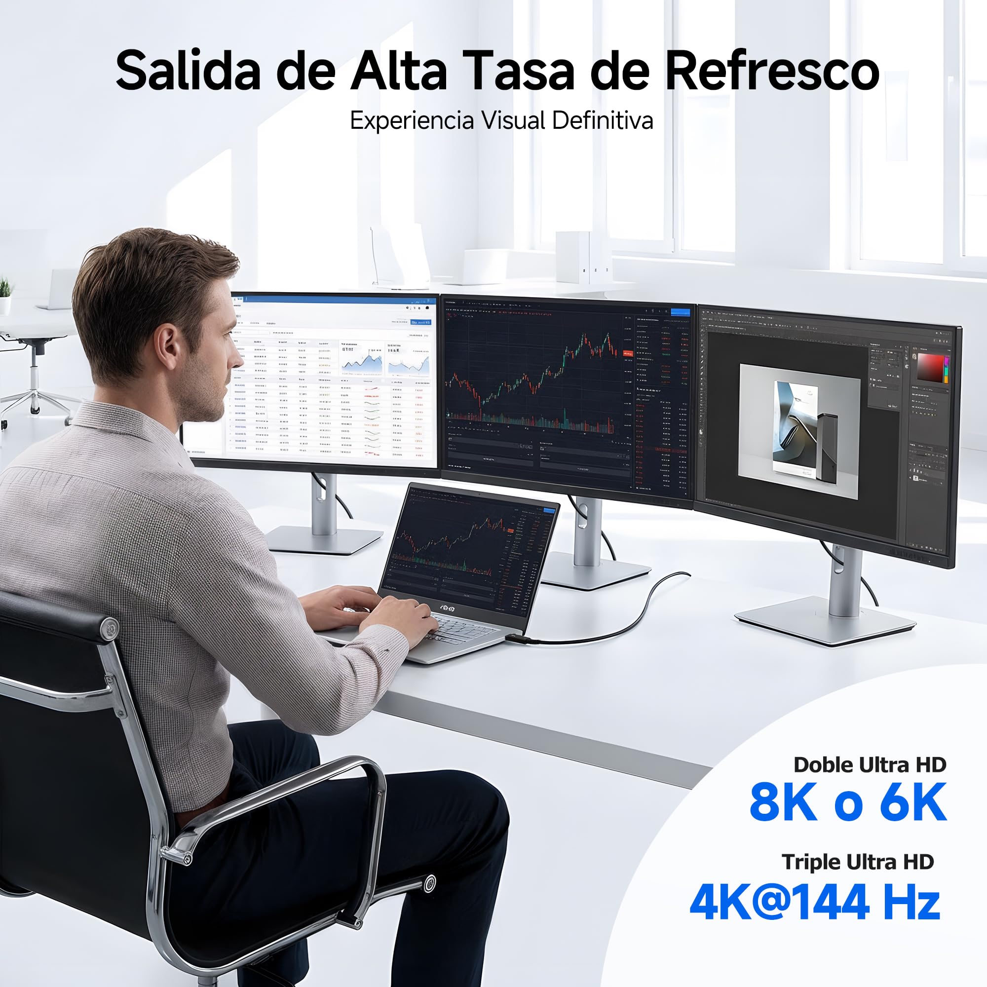 Cable Matters [Certificado por Intel] Cable Thunderbolt 5 Activo 80Gbps 2 m, hasta 120Gbps Bandwidth Boost, carga 240W, vídeo 8K, compatible Thunderbolt 4/3, USB4 y USB C