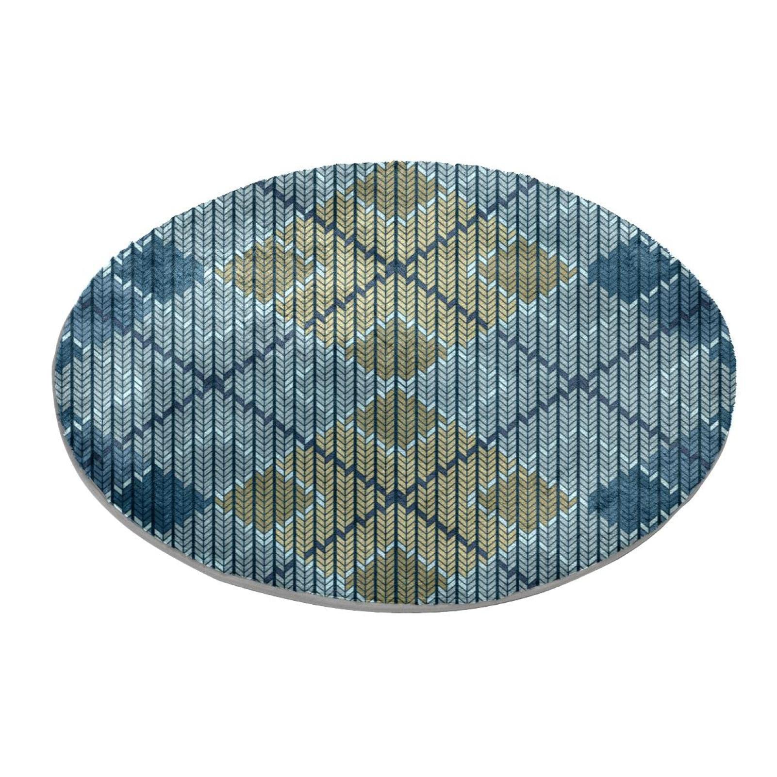 Teppich für Schlafzimmer, Wohnzimmer, Arbeitszimmer, Blau