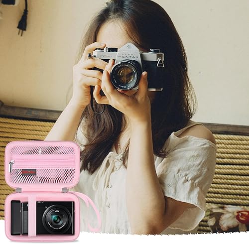 Miniatura 7 de Elonbo Funda de transporte para cámara digital Panasonic LUMIX ZS99LX10LX100ZS60ZS70ZS80ZS200ZS100 4K, Panasonic LUMIX Point and Shoot Camera Hard