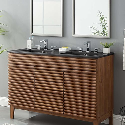 Miniatura 45 de Modway EEI-4837-WHI Cayman - Lavabo de baño de 30 pulgadas, color blanco