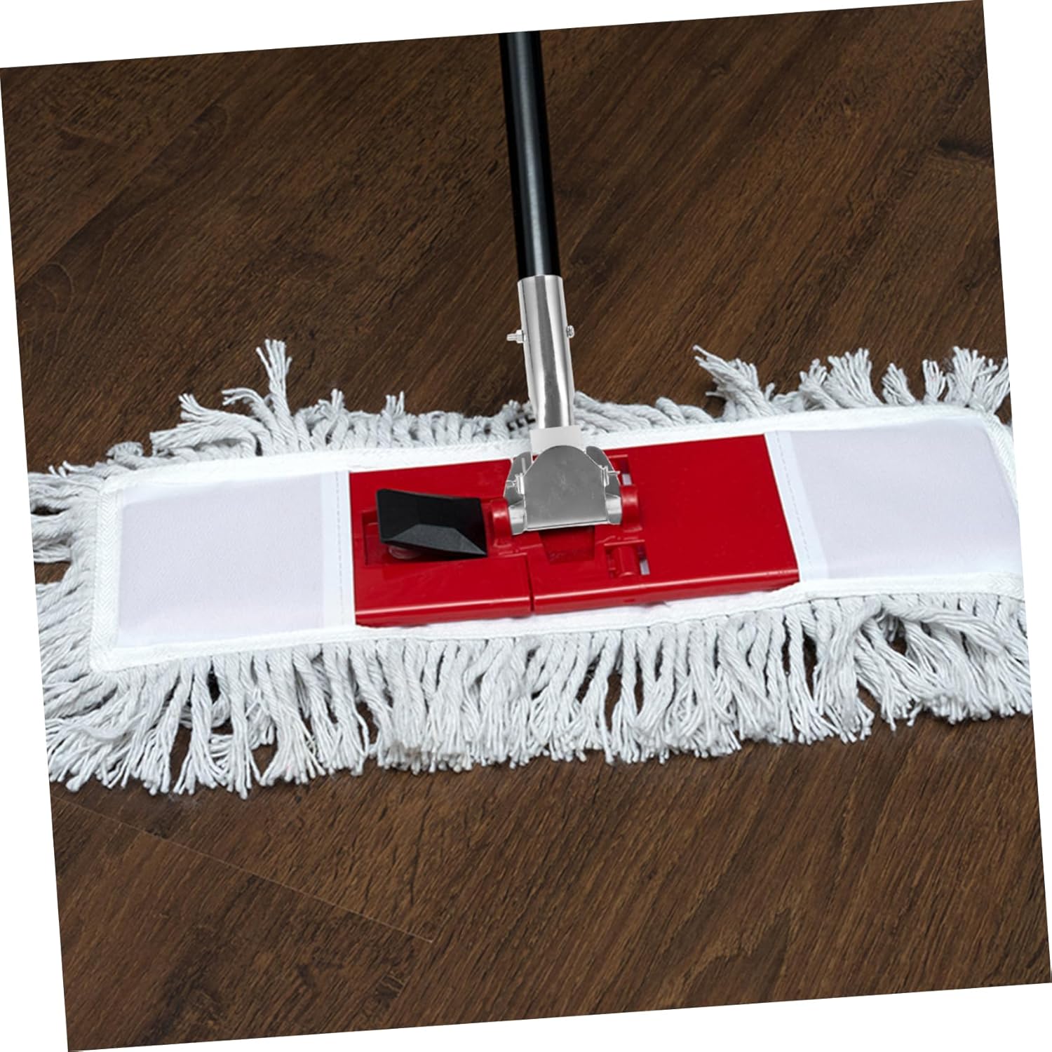 MAGICLULU 4pcs Cedar Mop Stick Replacement Clip Mop Pole Clamp for Head Easy Install Adapter