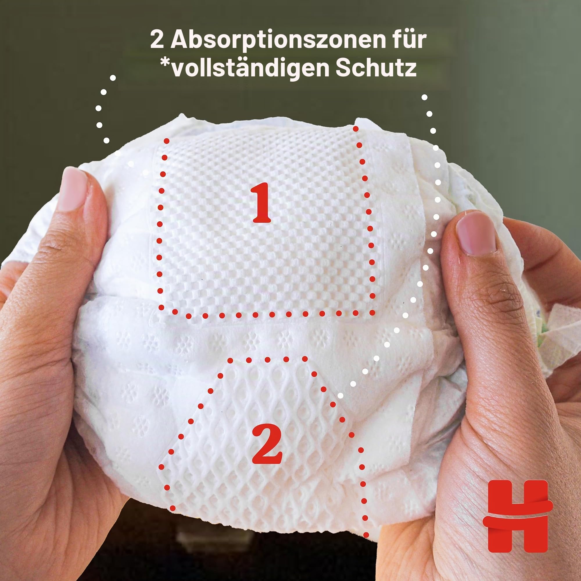 Huggies Extra Care Windeln, Größe 3 (6-10 kg), 2 Packungen mit 40 Windeln
