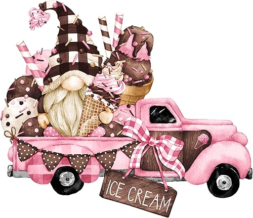 Ice Cream Gnomes Truck Sublimation Transfer - Summer Sublimation Transfer, Ice Cream Transfer, Gnome Sublimation, Gnomes, Summer Shirt DIY (Adult -