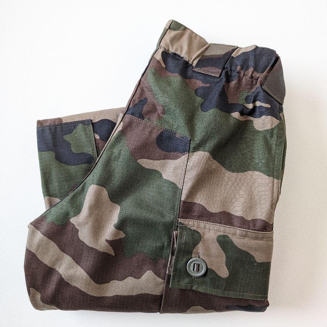 Amazon.co.jp: フランス軍 ウッドカモCE迷彩 ミリタリーカーゴパンツ 
