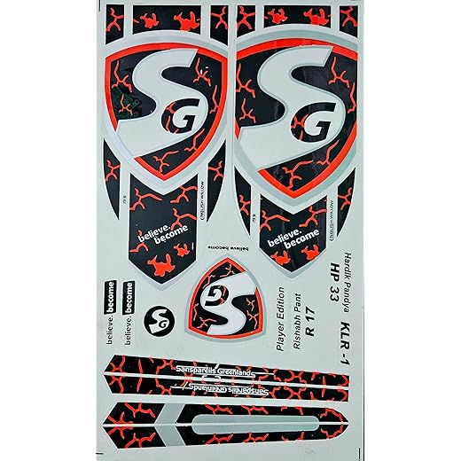 AYN Cricket Bat Sticker KLR Red