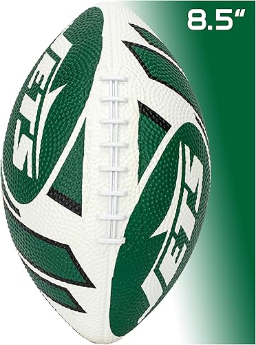 Vista 118 de Franklin Sports NFL Team Footballs - Rubber Youth Mini Balls for All Teams - Kids 8.5" Football + Air Pump Sets - Official NFL Licensed