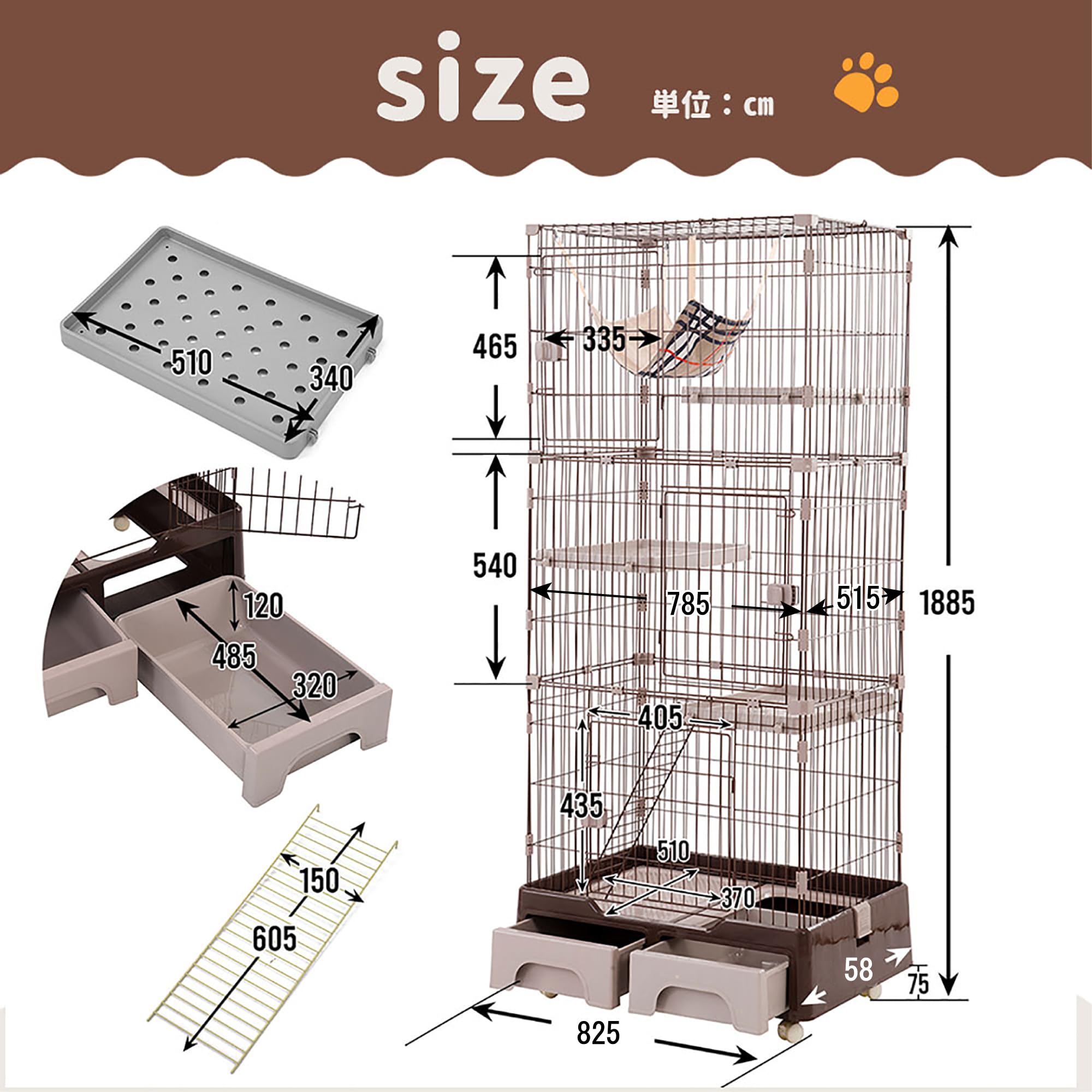 MEGANEKO 猫ケージ 3段 ピンク Amazon.co.jp: MEGANEKO 猫ケージ 3段 猫 ケージ トイレ付き キャット