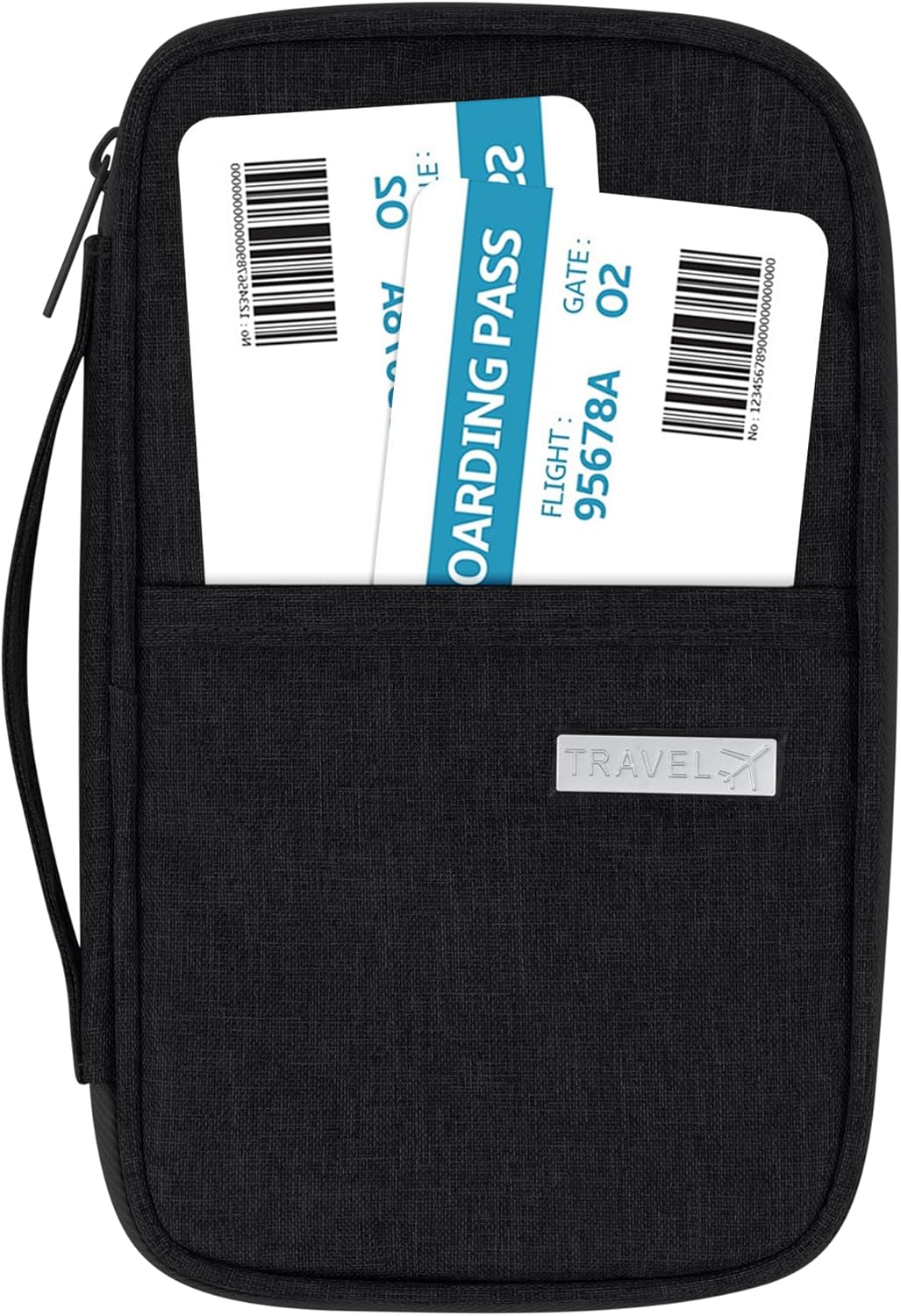 Jiusely Passport Wallets – Portable Travel Document Organizer with 2 Pockets and 15 Compartments for Men and Women – Business Trip/Vacation, Black Jiusely Passport Wallets – Portable Travel Document Organizer with 2 Pockets and 15 Compartments for Men and Women – Business Trip/Vacation, Black