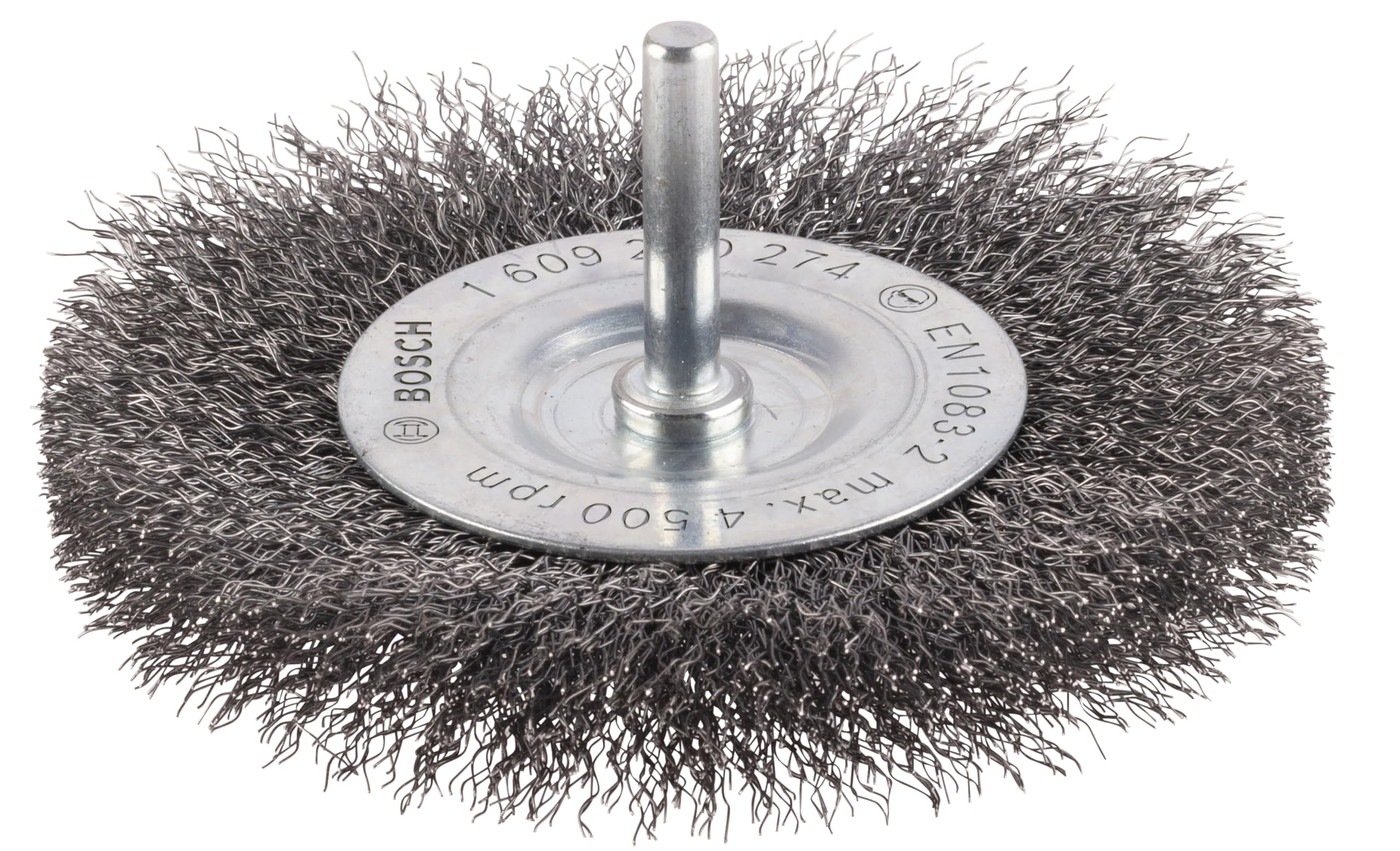 Bosch Bosch 1x PRO Steel Longlife Wire Wheel, Crimped Wire for 6 mm Cylindrical Shank and Drill (Ø 100 mm, Professional Accessory Rota