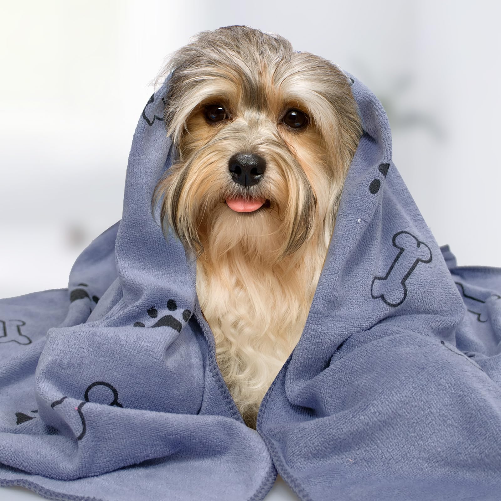 30 toallas para perros para secar perros a granel de 20 x 40 pulgadas, toallas de baño para mascotas, toallas de baño de secado rápido para cachorros, toallas de aseo coloridas para mascotas, toalla