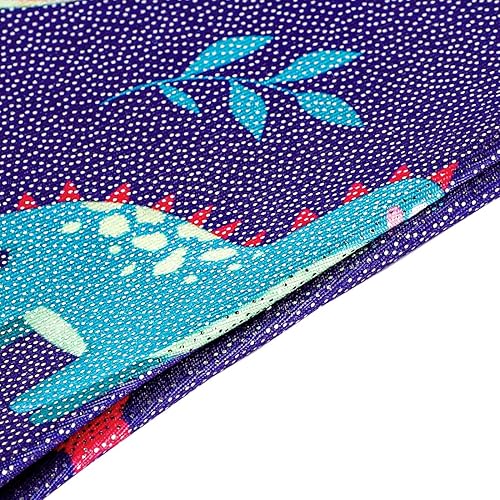 Miniatura 5 de Belovance Leotardos de gimnasia para niñas pequeñas, leotardo brillante de arcoíris, dinosaurio, leopardo, estrellas, ciclista, secado rápido