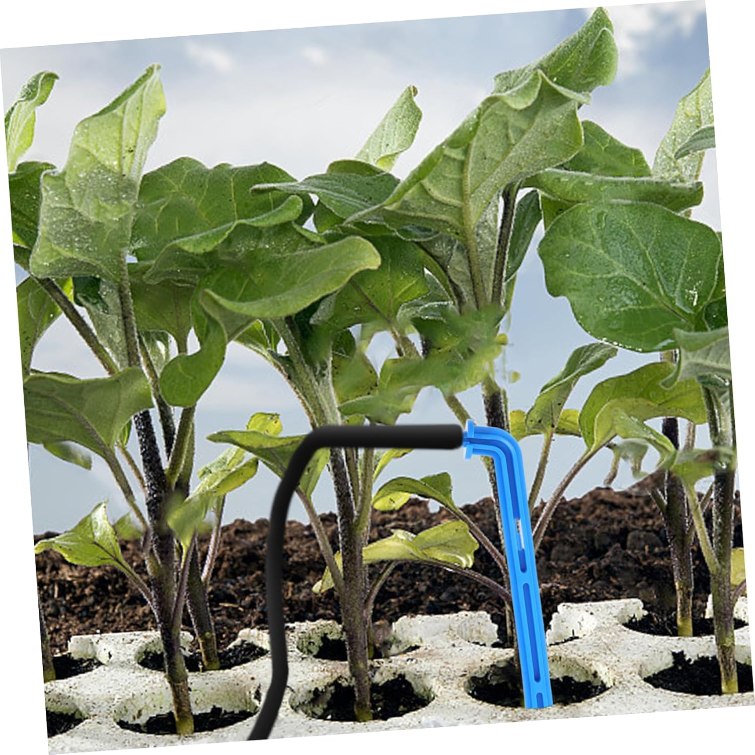 VOSAREA 4sets 100pcs Automatic Drip Irrigation Watering System Multi Head Drip Stake for Indoor Plants Easy Installation for Potted Plants Tubs and Gardens Ensures Optimal Soil 100pcs*4