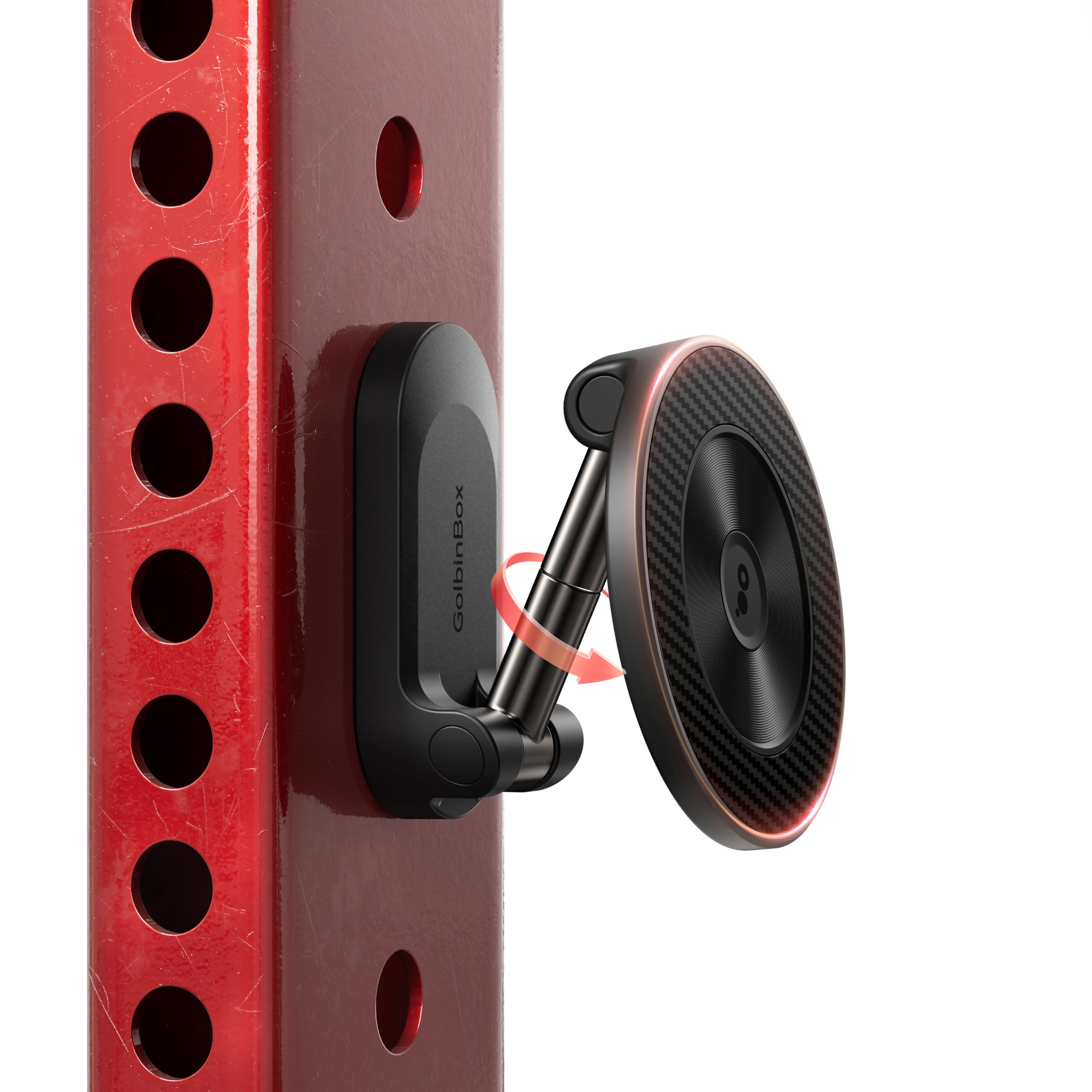 GolbinBox All Metal Dual Magnetic Gym Phone Holder
