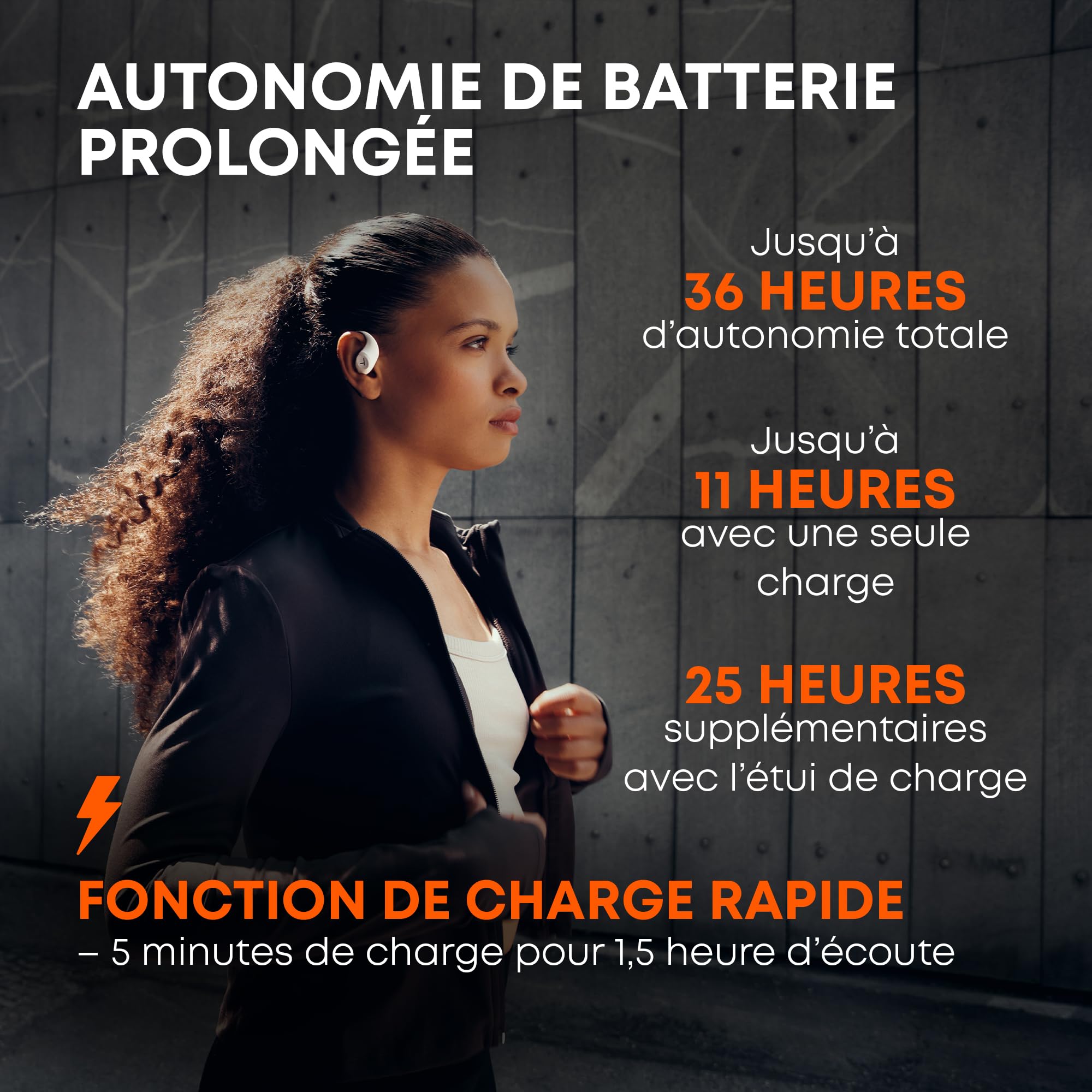 beyerdynamic AMIRON 200 Écouteurs True Wireless,Casque Audio Ouvert, Écouteurs de Sport avec Crochets d'oreille ergonomiques, autonomie de 36 Heures, Bluetooth 5.3, en Noir