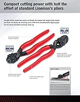 Vista 3 de HK Porter - Cortador de pernos compacto con cuchillas de corte central y asas sumergidas de plástico - 0890MC