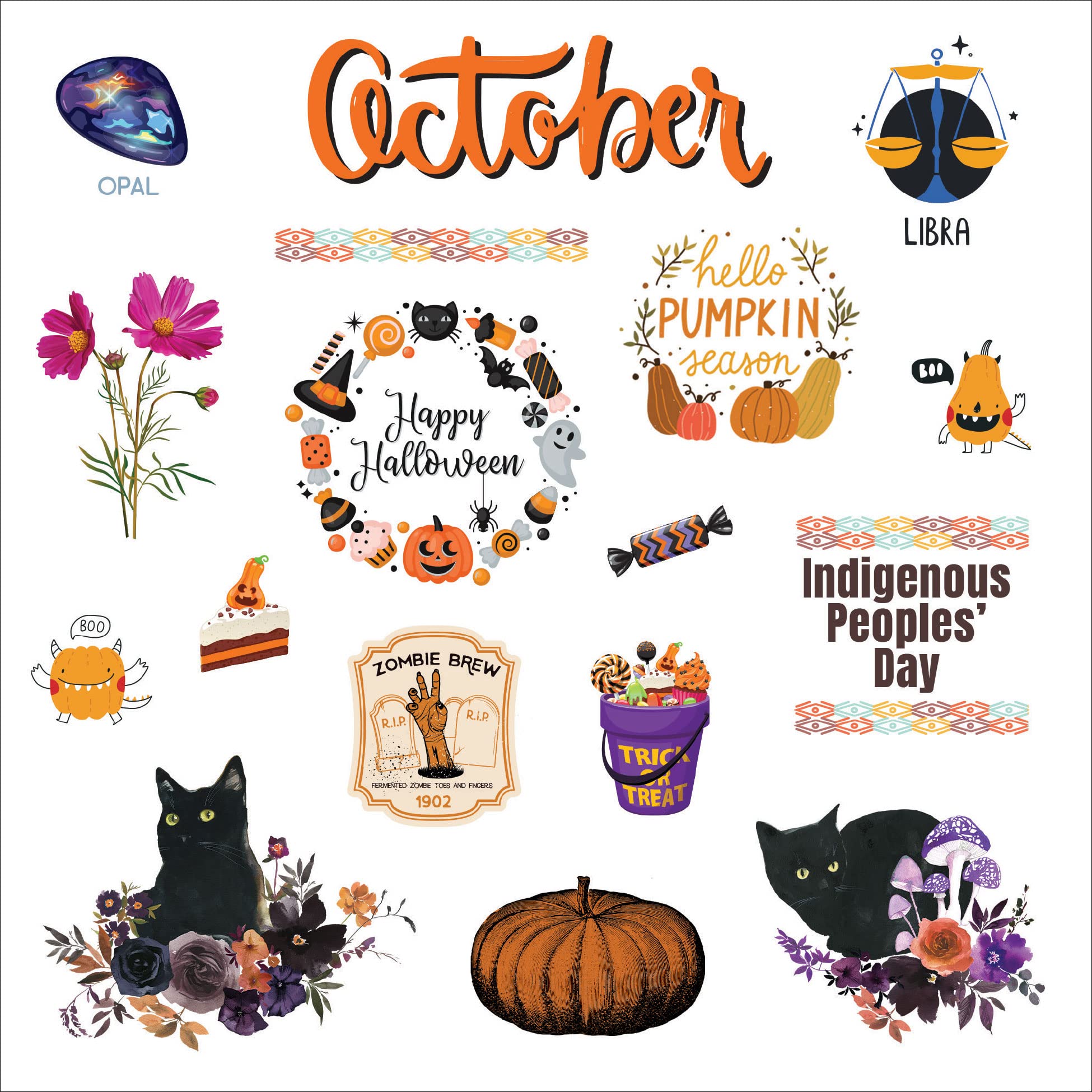 A Year in Stickers: Fun Pictures and Words to Highlight Celebrations