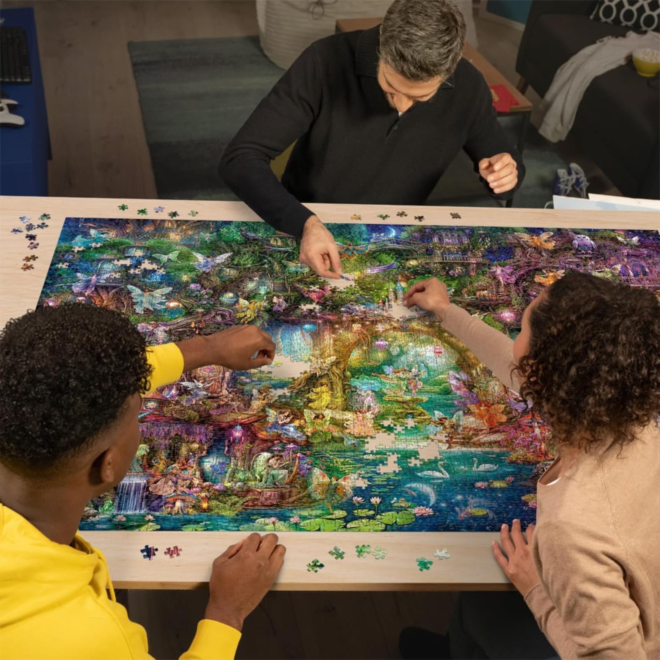 Ravensburger - Puzzle 4000 Il mondo segreto delle fate​ | Puzzle Per Adulti | Per Tutta La Famiglia | Con Una Misura Di 137,8x91,5 Cm | Regalo Adulti
