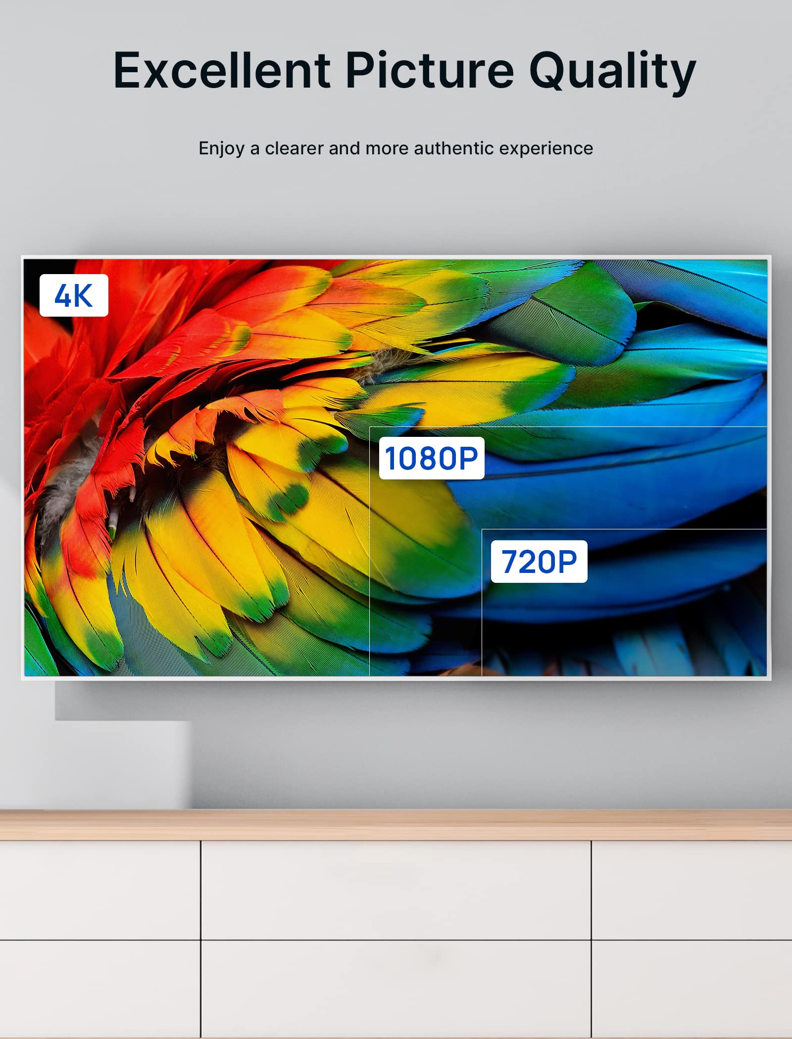 JSAUX Cavo USB C a HDMI 4K 60 Hz 3M, USB Tipo C a HDMI compatibile con 4K 30 Hz UHD, per Thunderbolt 3, iPhone 17 16 Pro 15, MacBook Pro Air 2018, iPad Pro, Galaxy S25 S24 S10 S9, Surface Book Nero