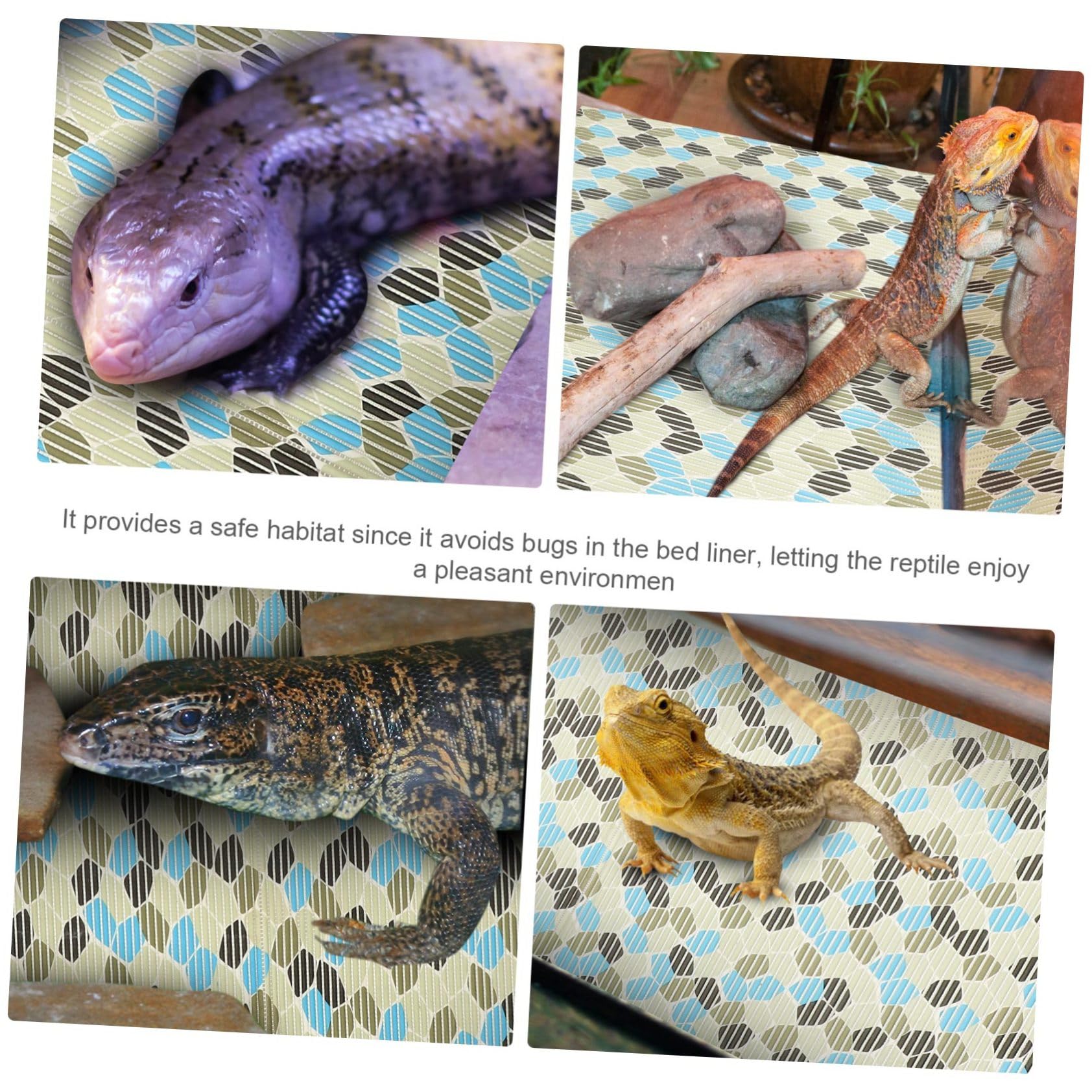 Tappeto Terrario Rettili Riutilizzabile in Poliestere | Tartarughe e Serpenti, Formato per Terrari e Gabbie, Accessori per Terrario Rettili