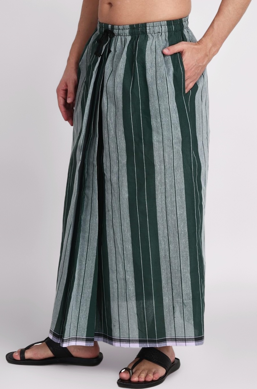 Elastic Premium Lungi with Dual Packet Pack of 1