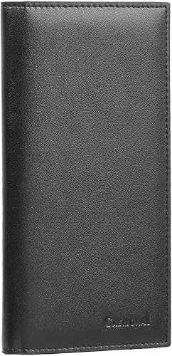 CASMONAL Vegan Leather Checkbook Cover For Men & Women Checkbook Holder Wallet RFID Blocking