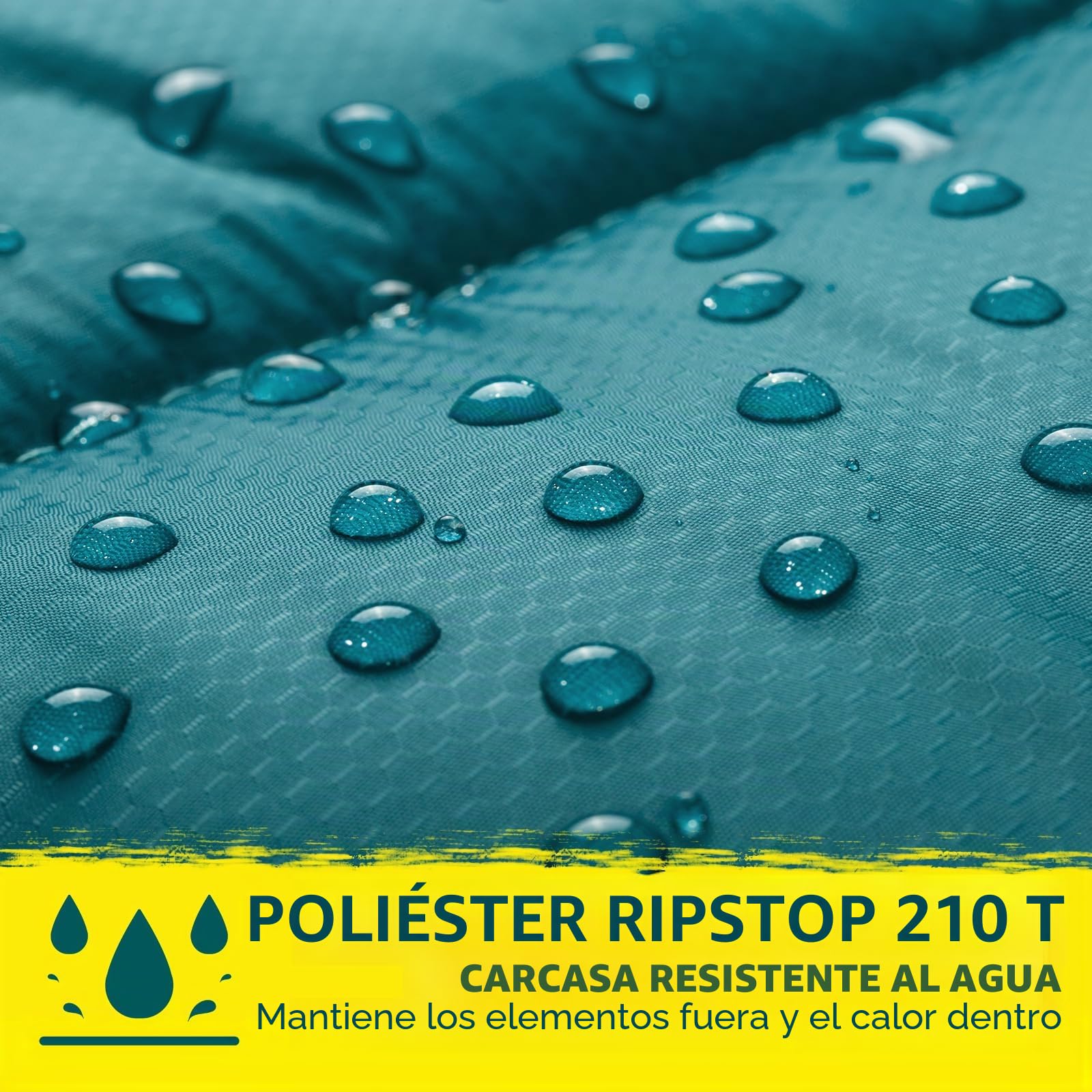 Bessport Saco de Dormir para Acampar, con Bolsa de Compresión, 3-4 Estaciones, Temperatura Extrema de, para Viajes, Camping, Senderismo