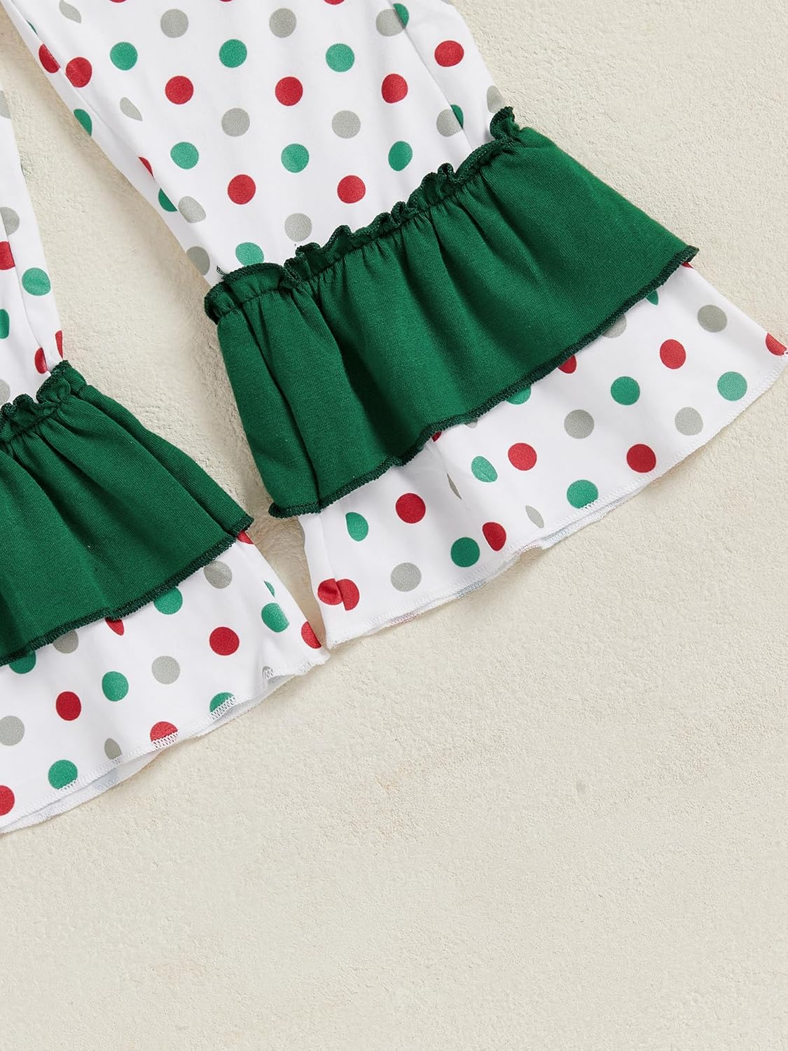 Toddler Baby Girl Christmas Outfit Gingerbread Doll Collar Button Down Shirt And Pants Smocked Clothes - Image 7