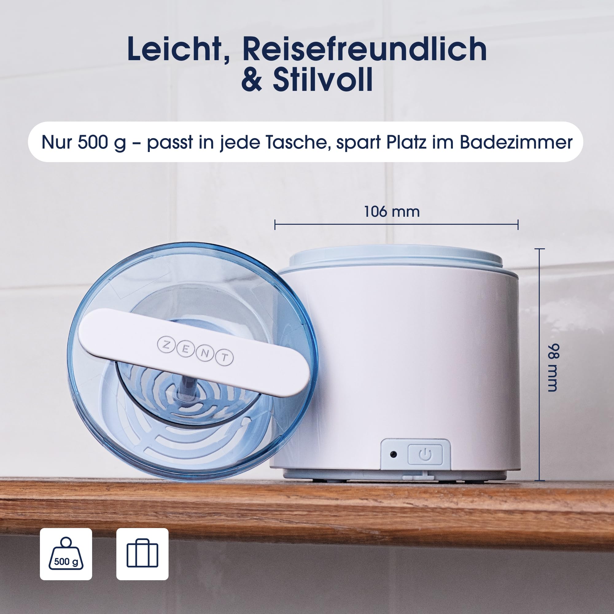 ZENT Ultraschallreinigungsgerät 200ml für Zahnspangen Schmuck