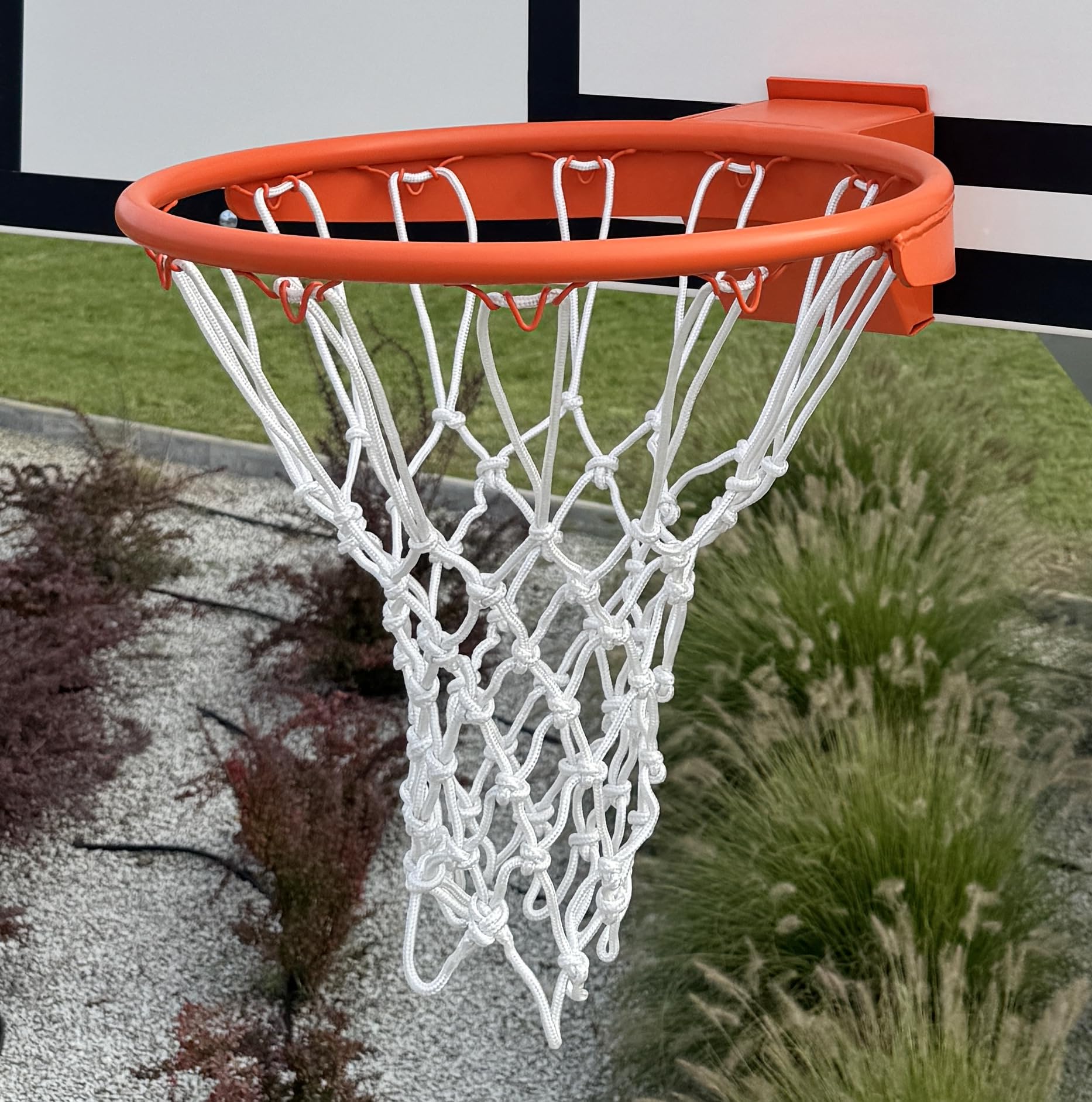Basketballkorb Basketball Basketballring mit Ring und Netz Qualität-und Sicherheitsgeprüft Ø45 Indoor und Outdoor Orange