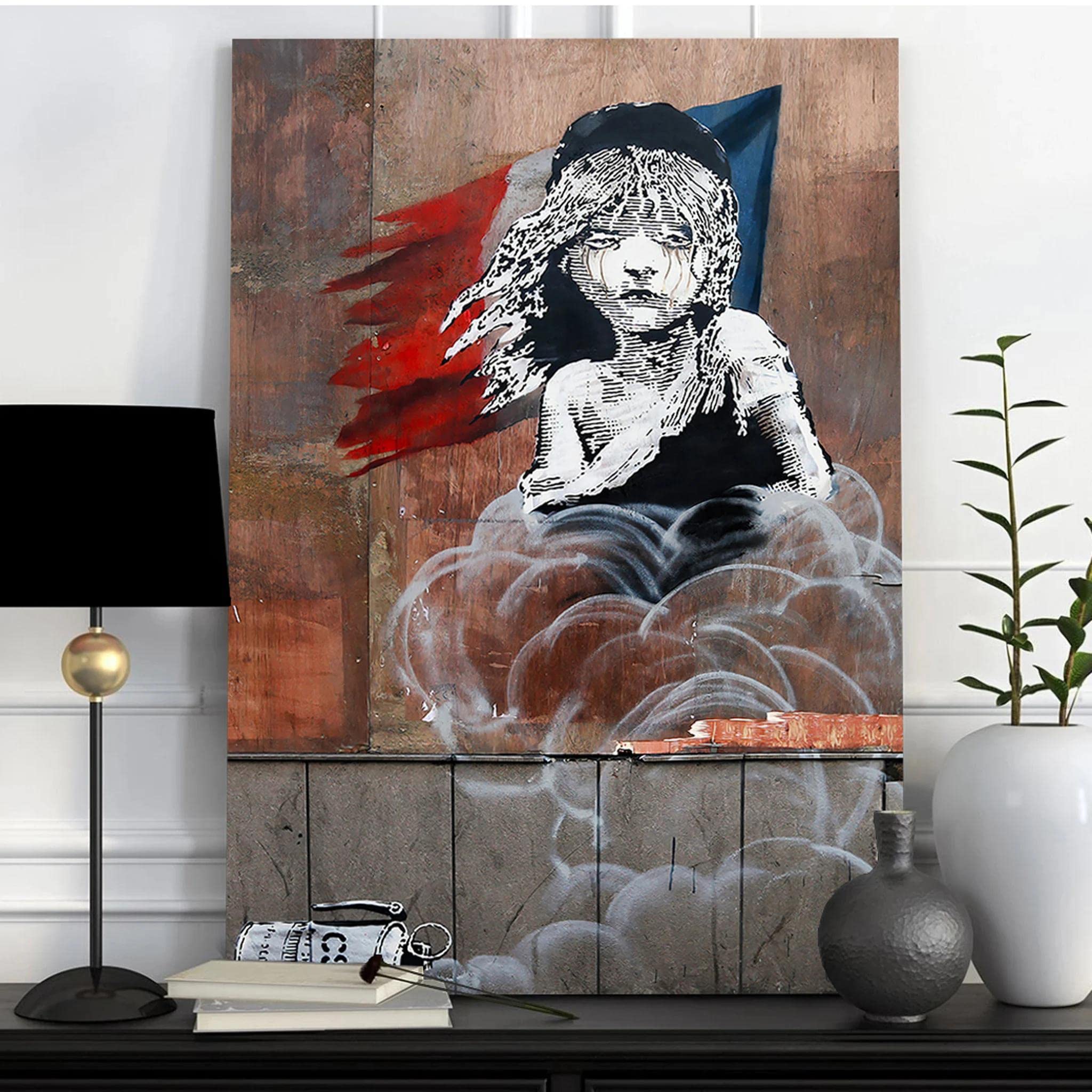 Amazon.co.jp: Banksy バンクシーンストリートグラフィティレプリカ