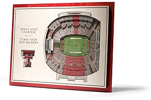 Bring the Texas Tech Atmosphere Home with 3D StadiumWallArt