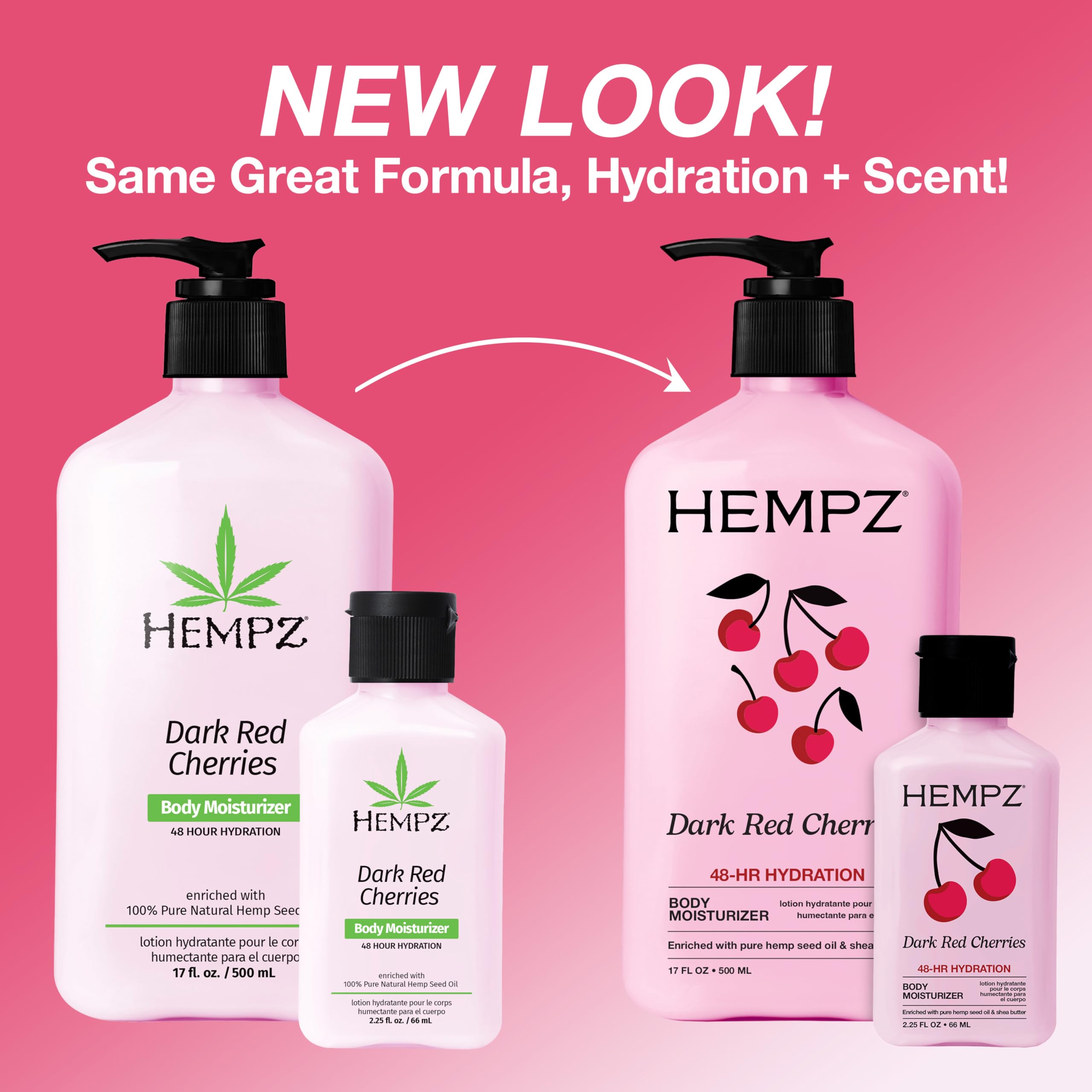 Amazon.com : Hempz Mini Cherry Lotion, Ultra Hydrating Moisturizer