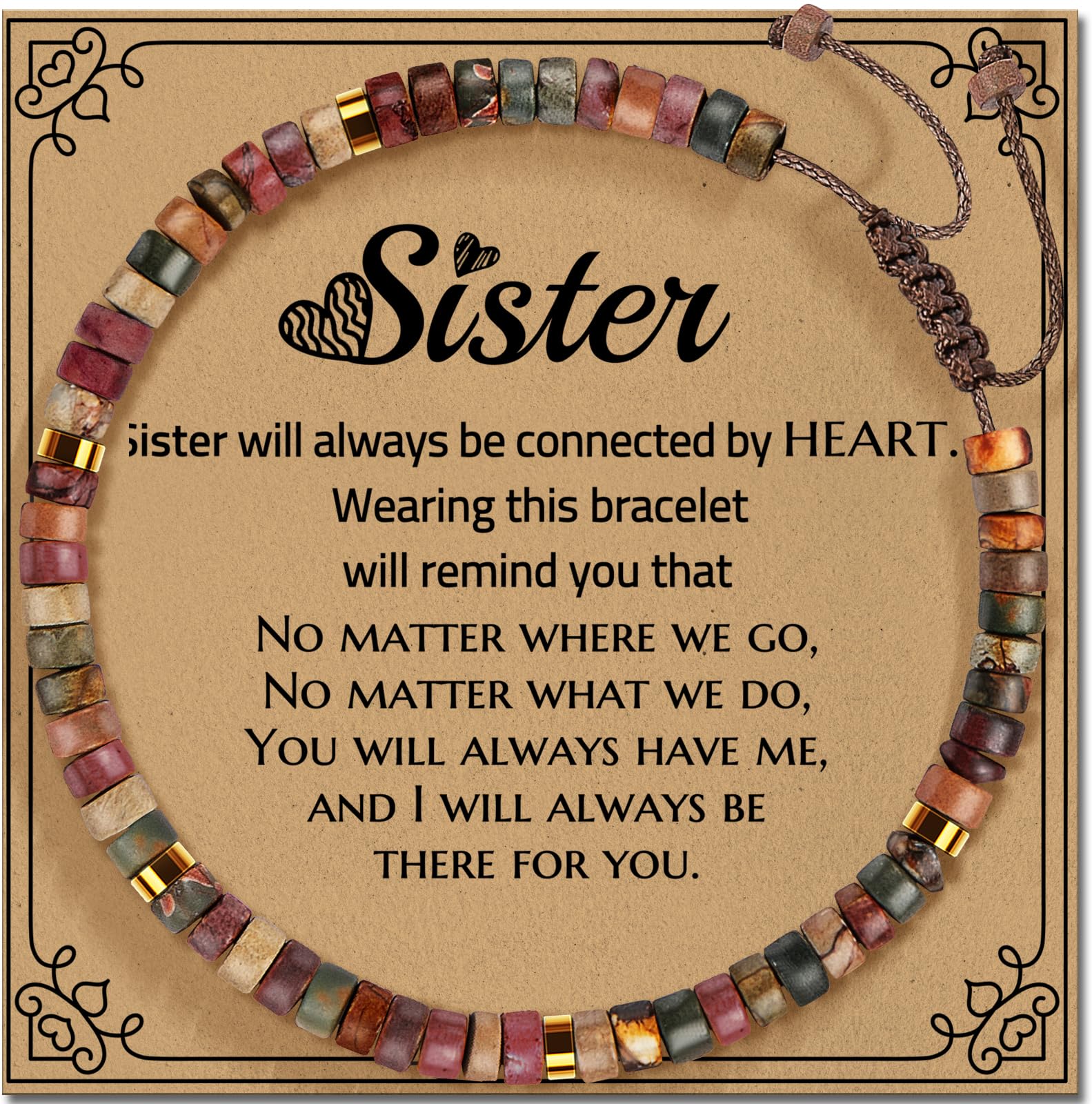 ZOKCC 30th 40th 50th 60th 70th 80th Birthday Gifts for Women, Natural Stone Bracelet Birthday Gifts for Mom Daughter Grandma Sister Friends Coworker