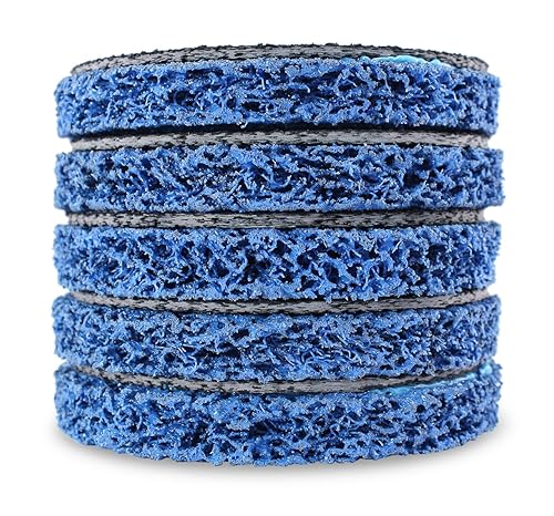 Miniatura 7 de BHA Discos de tira fácil para limpiar y quitar pintura, óxido y oxidación, 5 x 78 pulgadas, paquete de 5