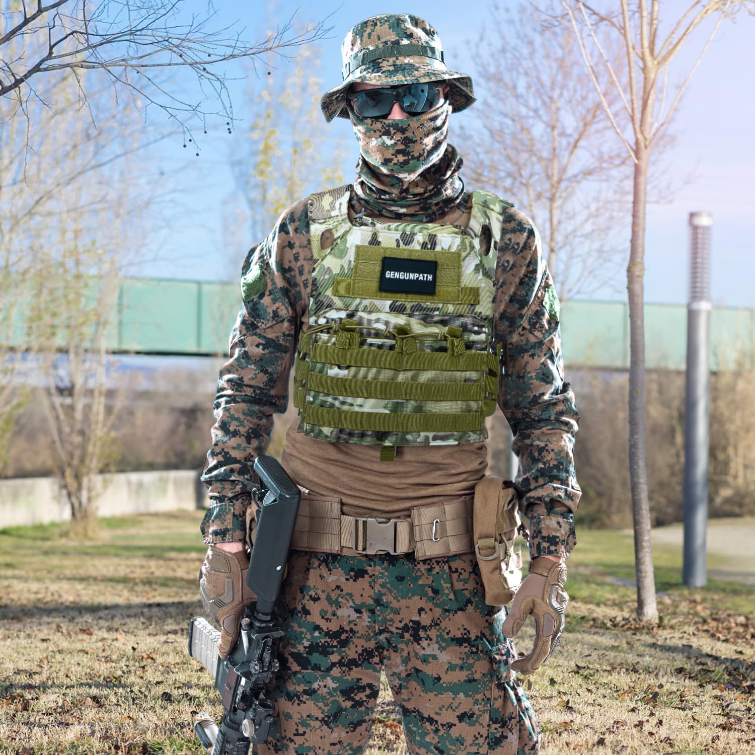 Tactical Vest for Outdoor Gear - Lightweight, Breathable, Adjustable, 600D Nylon Vest